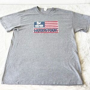 WOODSTOCK Grey Graphic T-Shirt Size Large